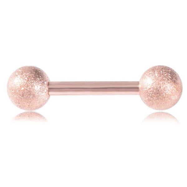 5 Pcs Matte Frosted Piercing Barbells