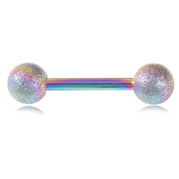 5 Pcs Matte Frosted Piercing Barbells