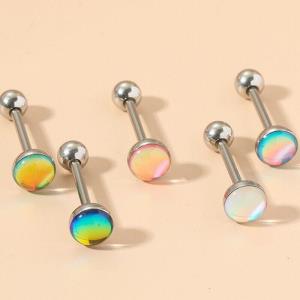 Stainless Steel Crystal Navel Curved Belly Button