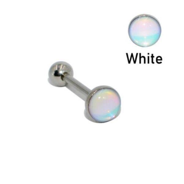 Stainless Steel Rainbow Barbell Bar Tongue Lip Piercing Jewellery