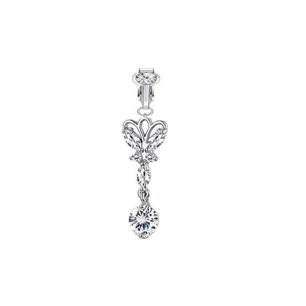 Clip On Navel Rings Faux Belly Non Piercing Body Jewellery