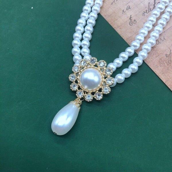 Baroque Retro Multi Layer Waterdrop Pearl Necklace