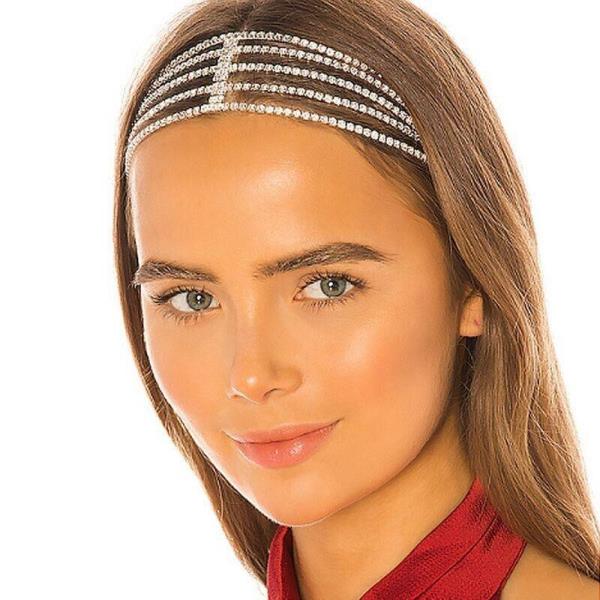 Crystal Hair Elastic Head Chain