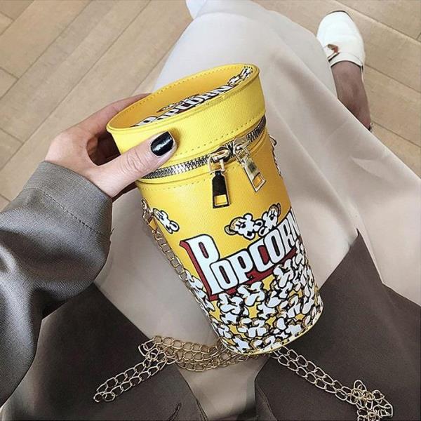 Cartoon Popcorn Cup Crossbody Bag