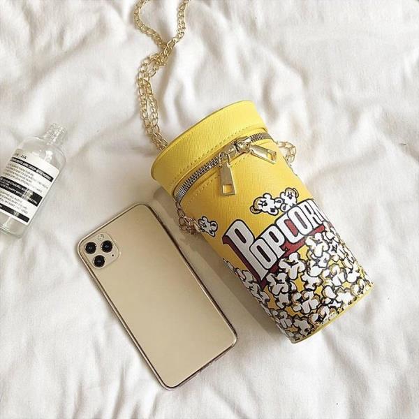 Cartoon Popcorn Cup Crossbody Bag