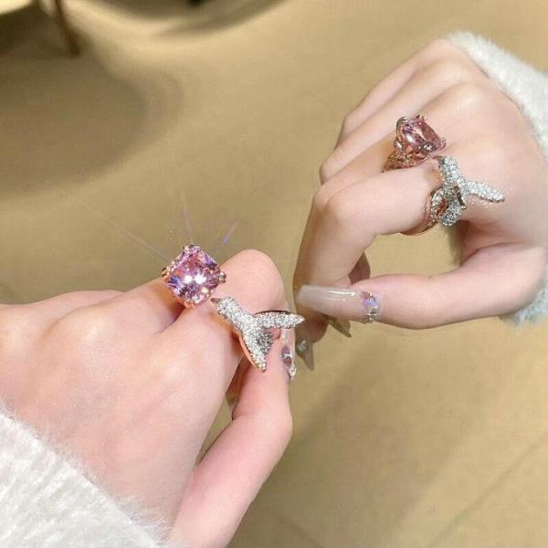 18K Platinum Plated Zircon Bird Midi Finger Knuckle Ring