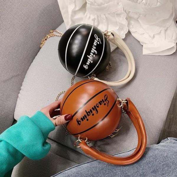 Basketball Round Crossbody Handbag Bag