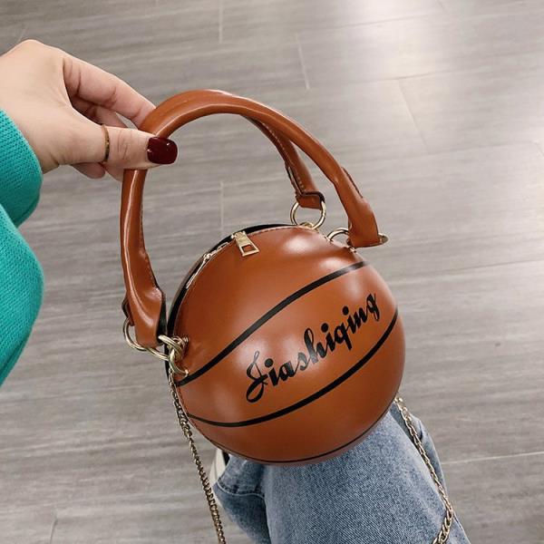 Basketball Round Crossbody Handbag Bag