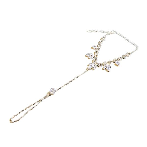 Rhinestone Foot Toe Chain Anklet