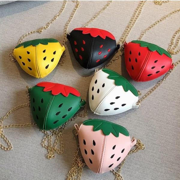 Mini Strawberry Chain Crossbody Kids Bag