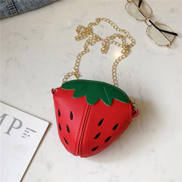 Mini Strawberry Chain Crossbody Kids Bag