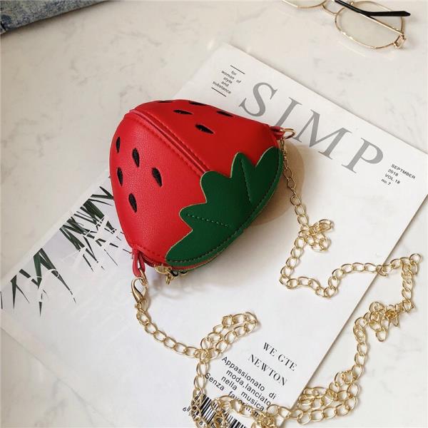 Mini Strawberry Chain Crossbody Kids Bag