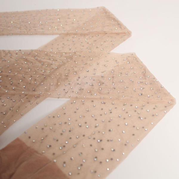 Multi Rhinestones Silky Shimmering Pantyhose