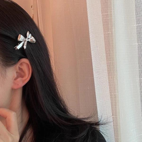 Shiny Boho Bow Metal Hair Pin