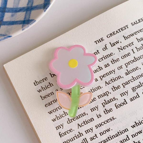 Cute Cartoon Acrylic Flower Hair Clips