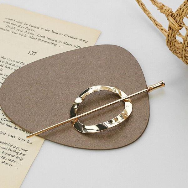 Geometric Metal Chopstick Hair Clip