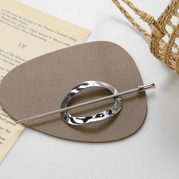 Geometric Metal Chopstick Hair Clip