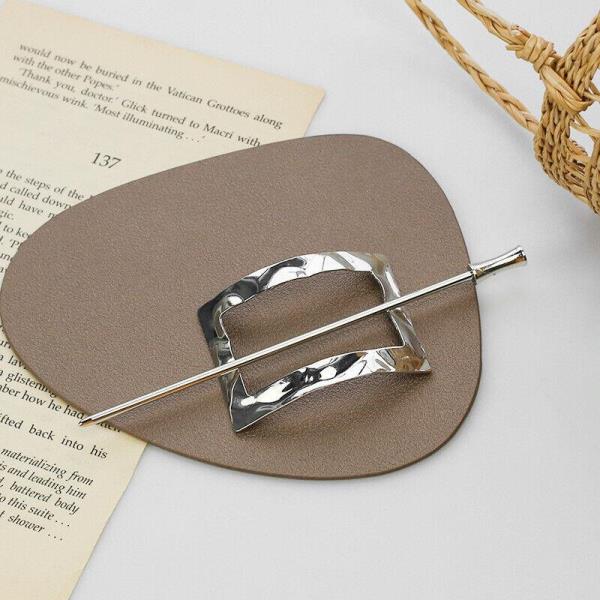 Geometric Metal Chopstick Hair Clip