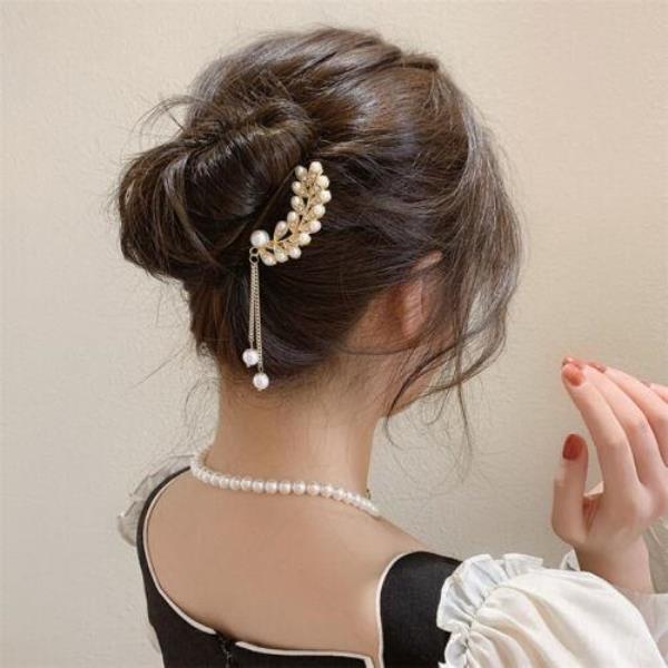 Geometric Metal Chopstick Hair Clip