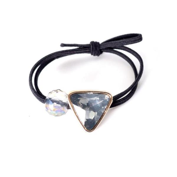 Crystal Triangle Elastic String Hair Tie