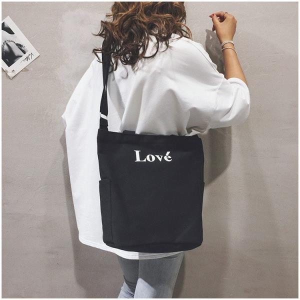 Love Canvas Large Crossbody Bag