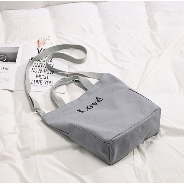 Love Canvas Large Crossbody Bag