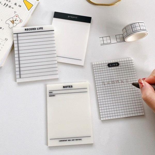 Transparent Waterproof Memo Sticky Notes