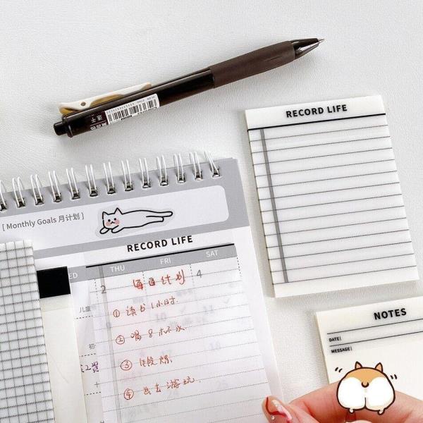 Transparent Waterproof Memo Sticky Notes