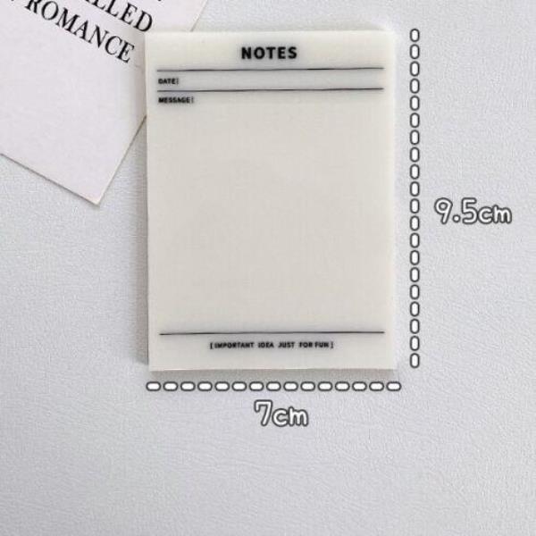 Transparent Waterproof Memo Sticky Notes