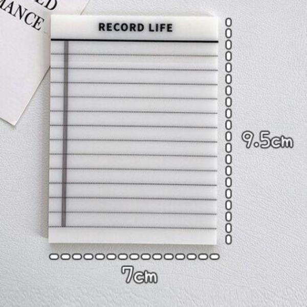 Transparent Waterproof Memo Sticky Notes