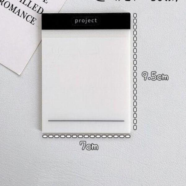 Transparent Waterproof Memo Sticky Notes