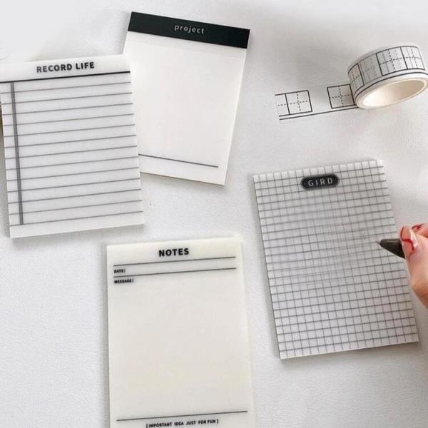 Transparent Waterproof Memo Sticky Notes