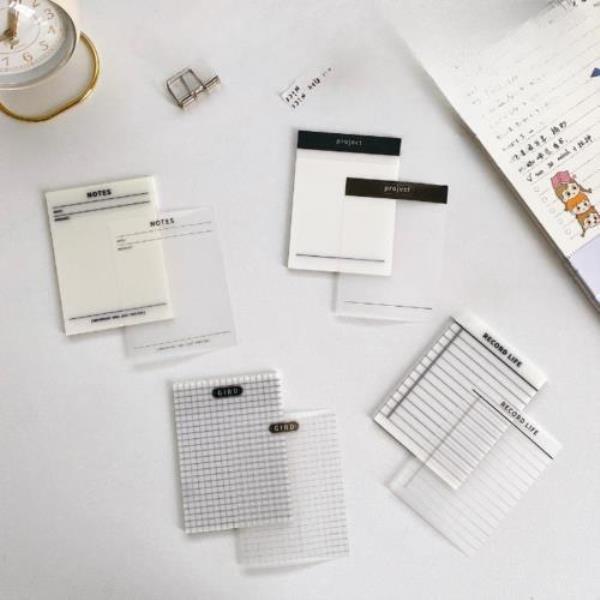 Transparent Waterproof Memo Sticky Notes