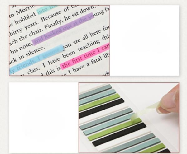 Waterproof Bookmark Indexing Labels Sticky Notes