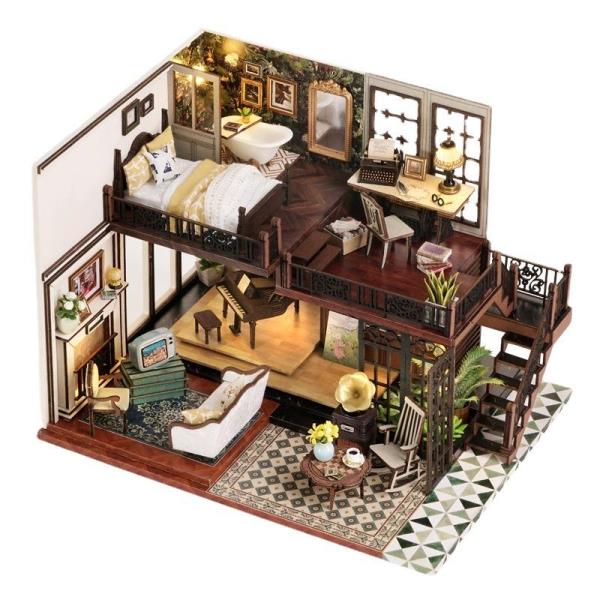 DIY Time Impression Handmade Music Miniature Dollhouse