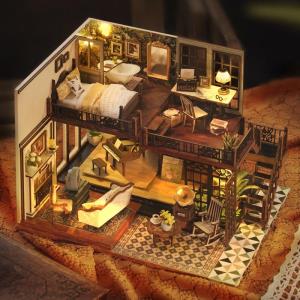 DIY Time Impression Handmade Music Miniature Dollhouse