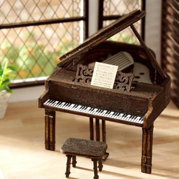 DIY Time Impression Handmade Music Miniature Dollhouse