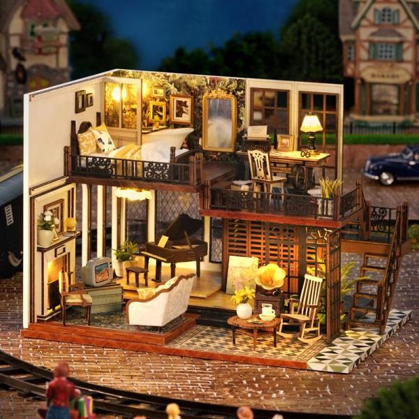 DIY Time Impression Handmade Music Miniature Dollhouse