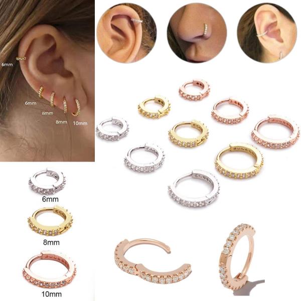 Crystal Loop Helix Cartilage Tragus Septum Stud