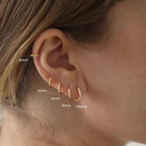 Crystal Loop Helix Cartilage Tragus Septum Stud