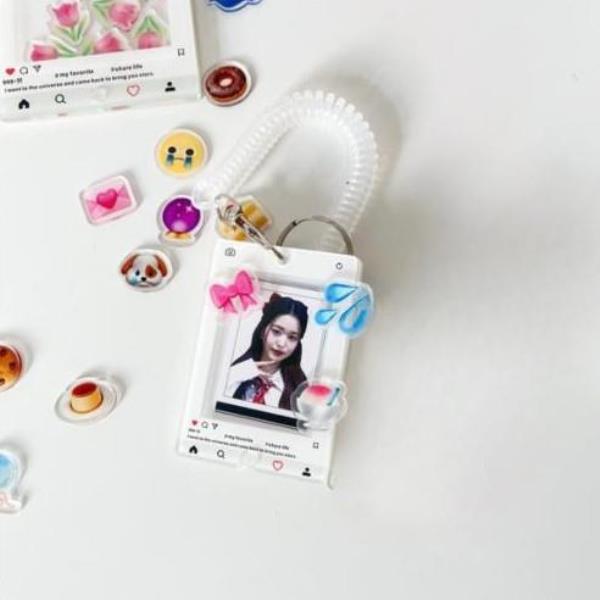 Small Transparent Emoji Card Holder Decorations