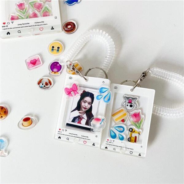 Small Transparent Emoji Card Holder Decorations