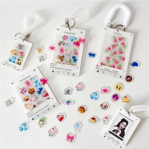 Big Transparent Emoji Card Holder Decorations