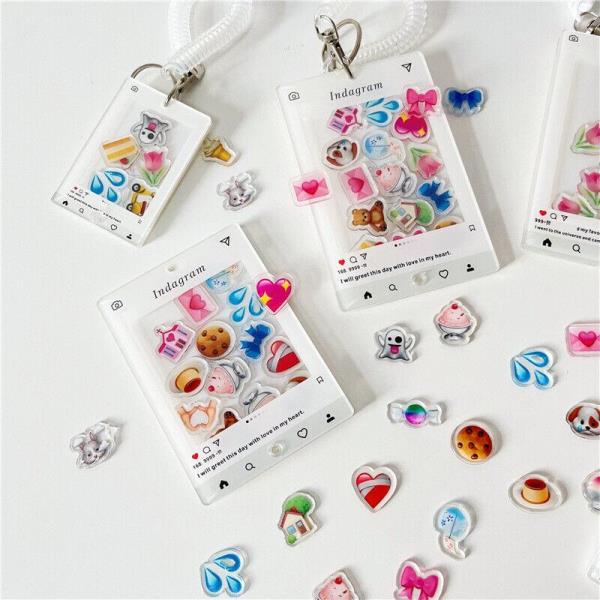 Big Transparent Emoji Card Holder Decorations