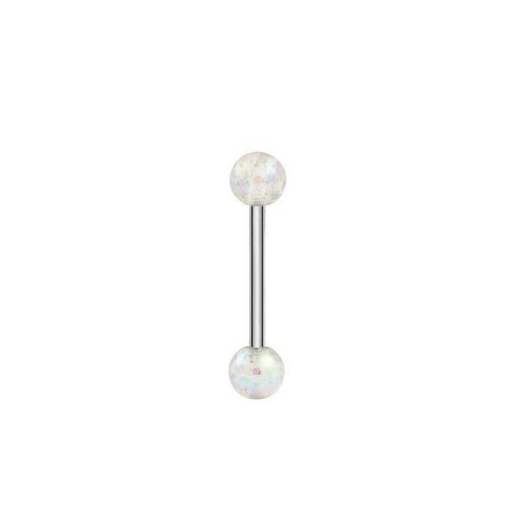 Stainless Steel Acrylic Barbell Bar Tongue Piercing Jewellery