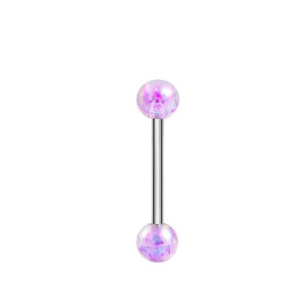 Stainless Steel Acrylic Barbell Bar Tongue Piercing Jewellery