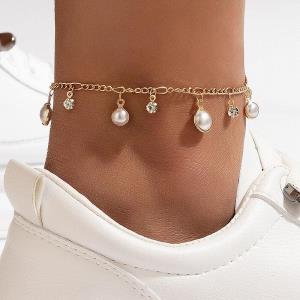 Rhinestone Elastic Anklet Foot Chain