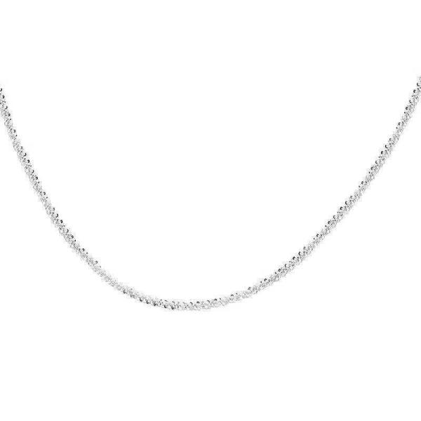 Glitter Silver Twist Clavicle Choker Necklace