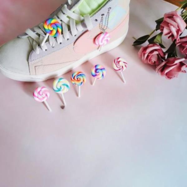 12 Pcs Lolli Kid Cartoon Ceramic Shoe Charms