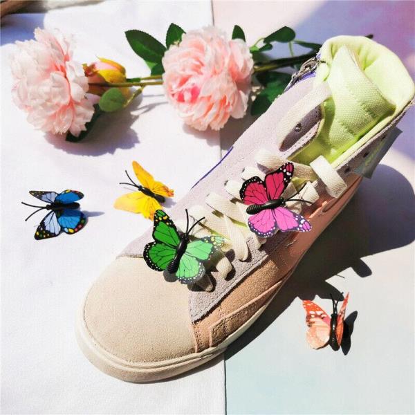 5 Pcs Butterfly PVC Shoe Charms